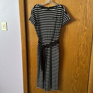 Lauren Ralph Lauren Black Jumpsuit with Waist Tie